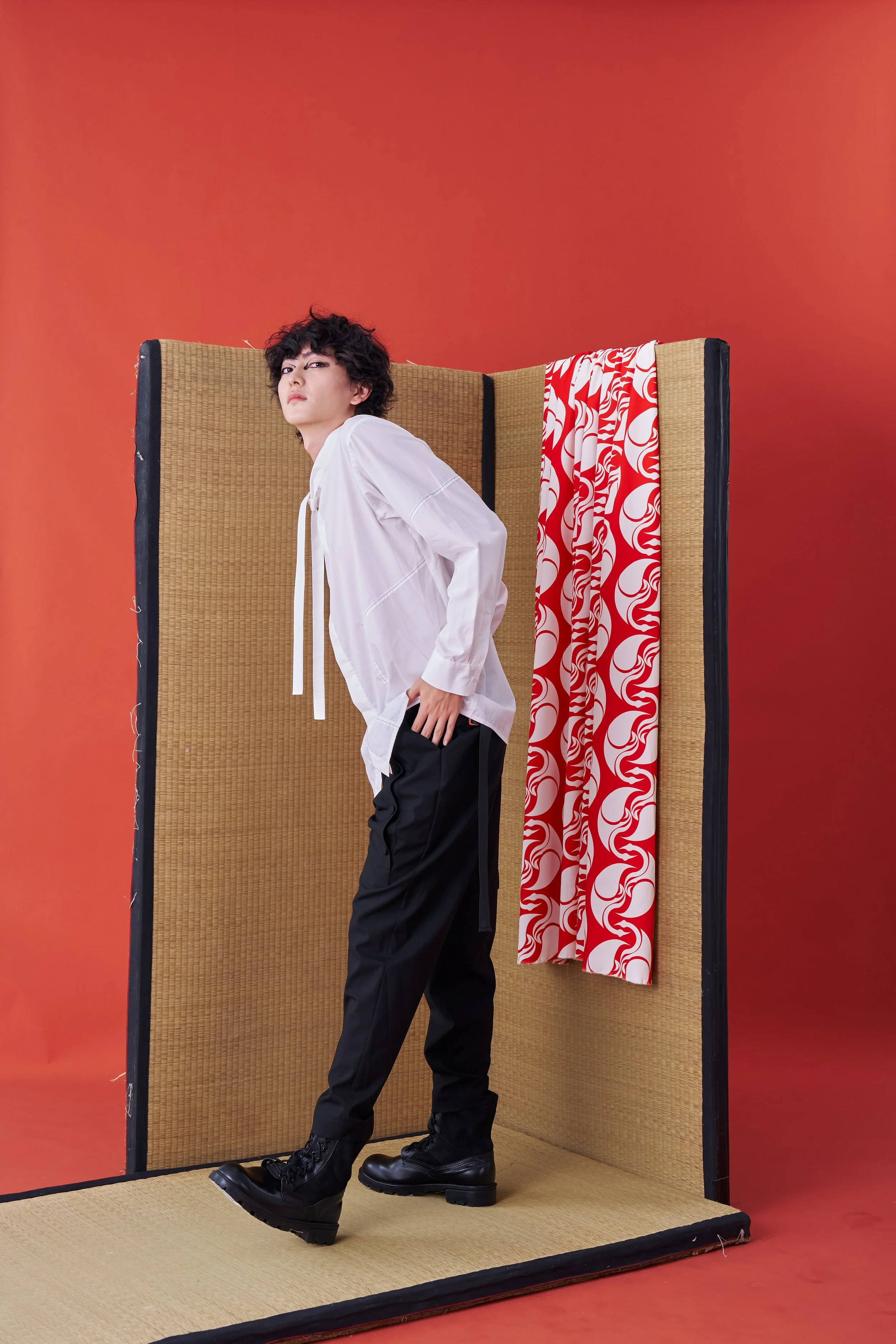 Deconstructed Collar Tie Shirt (White) — INF - Garment for the